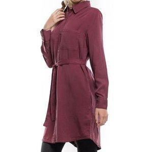 Tentree Tetra Tencel Burgundy Dress NWT
